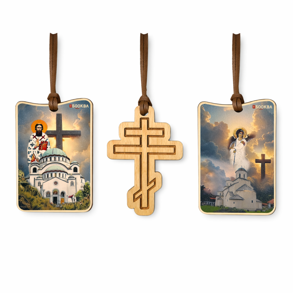 Beli Andjeo, Sveti Sava i Svetosavski Krst